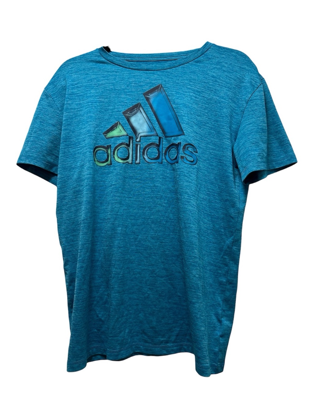 adidas Teal Heather Primegreen Logo Tee